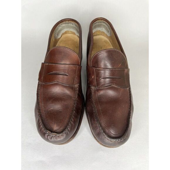 Frye Shoes Loafers Slip Ons Men Size 12M Brown Leather